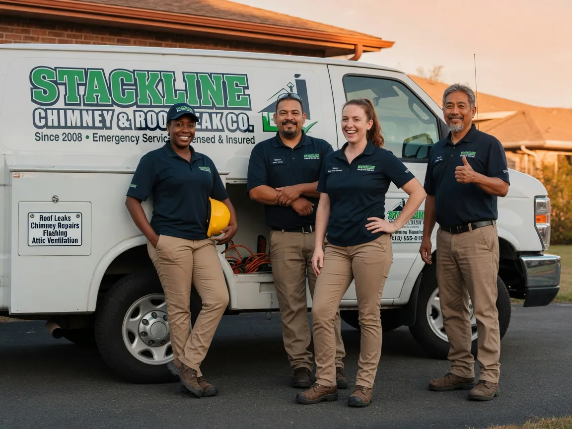 Chimney flashing repair company in Broaddus, TX